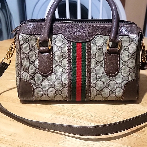 💯 Authentic Gucci Sherry Line Boston Bag - Picture 16 of 16